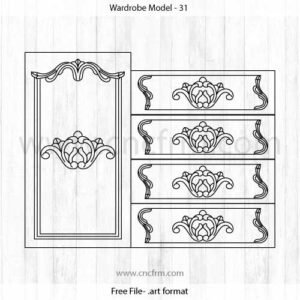 white wardrobe with drawers